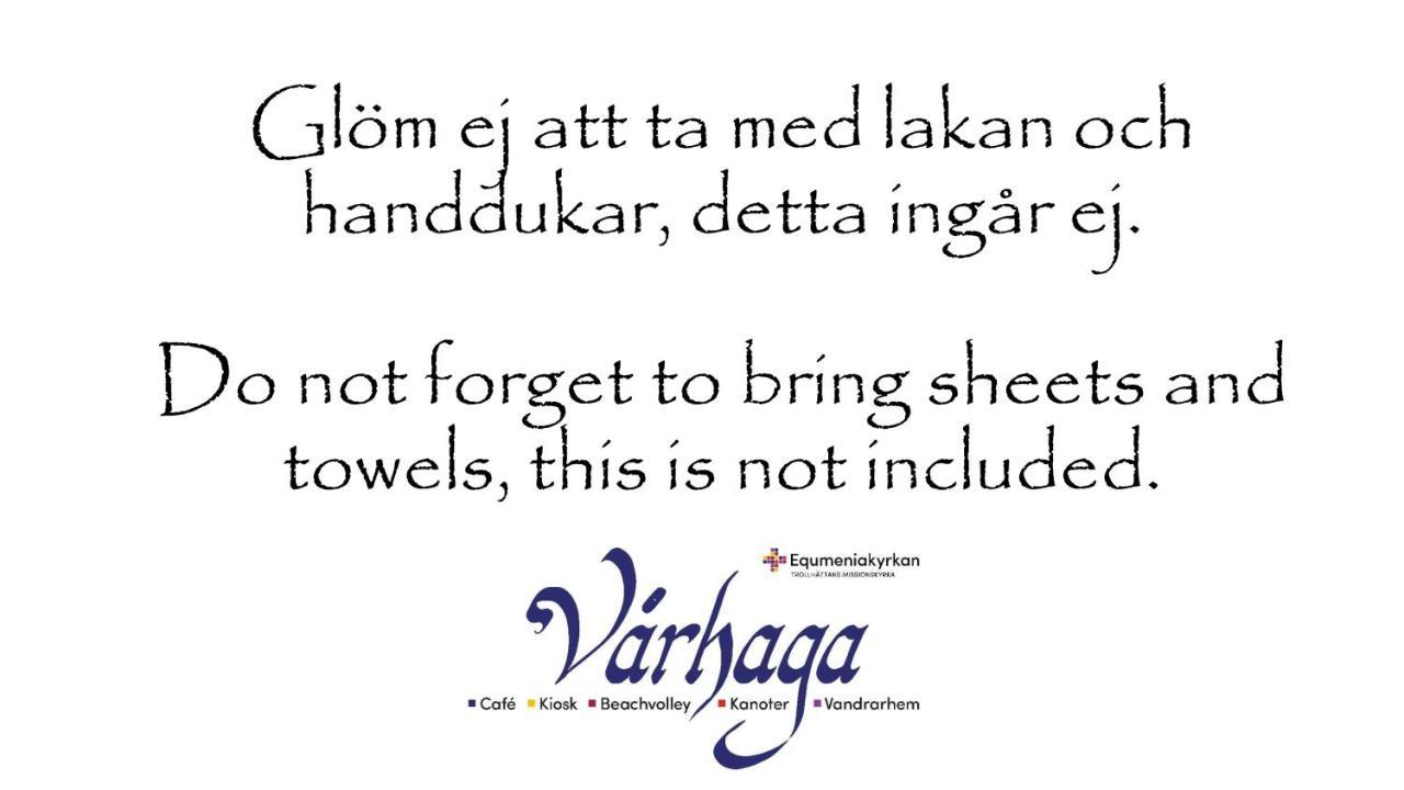 Varhaga Vandrarhem Sjuntorp Bagian luar foto